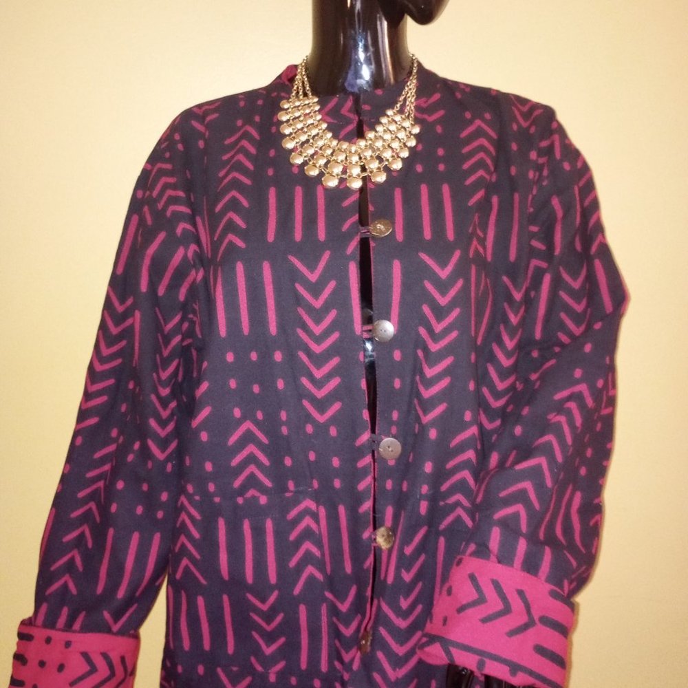 Reversible Mudcloth Print Jacket - image 6